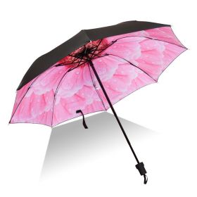 Dámský skládací deštník Růžový květ