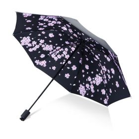 Dámský skládací deštník Jarní růžové květy