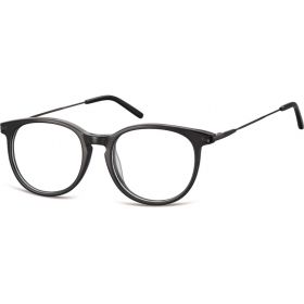 Ovalné brýle bez dioptrii Verbose- černé