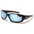ARCTIC BLUE Pánské zrcadlové sluneční brýle Černé lesklé