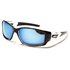 ARCTIC BLUE Pánské zrcadlové sluneční brýle Transparentní