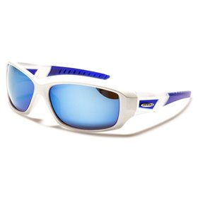 ARCTIC BLUE Pánské zrcadlové sluneční brýle Bílé